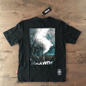 Niepce Inc Men's MAXWDF Tornado Art Tee in Black, Size Small